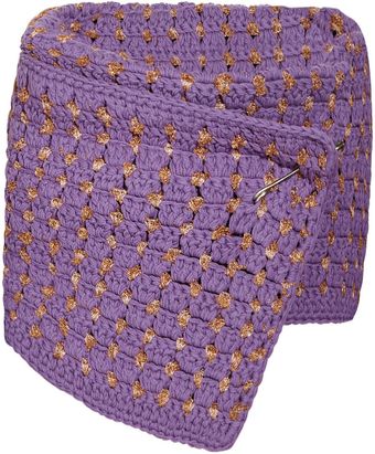 Marc Jacobs Hand Crocheted Wool Blend Structured Scarf - Lyst