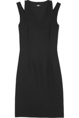 Versus  Cutout Stretch Twill Mini Dress