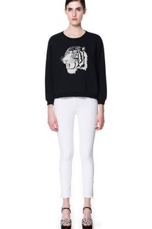 Zara Sweatshirt with Animal Embroidery - Lyst
