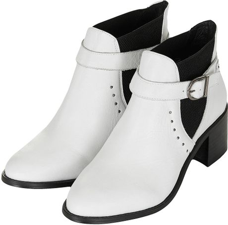 topshop white boots