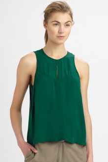 A.L.C. Mia Silk Georgette Top - Lyst
