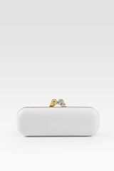 Alexander McQueen Bicolor Skull Clutch