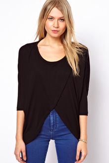 ASOS Collection Asos Top with Cross Front - Lyst
