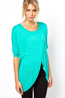 ASOS Collection Asos Top with Cross Front - Lyst
