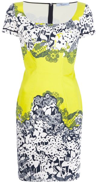Blumarine Printed Floral Dress - Lyst