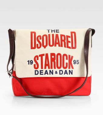 DSquared2 Hank Canvas Messenger Bag - Lyst