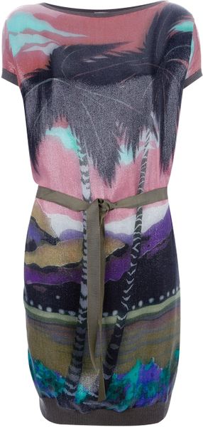 Lanvin Printed Dress - Lyst