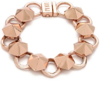 Luv Aj Pyramid Stud Tennis Bracelet - Lyst