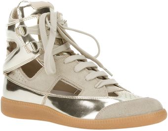 Maison Martin Margiela Cutout Hitop Sneaker - Lyst