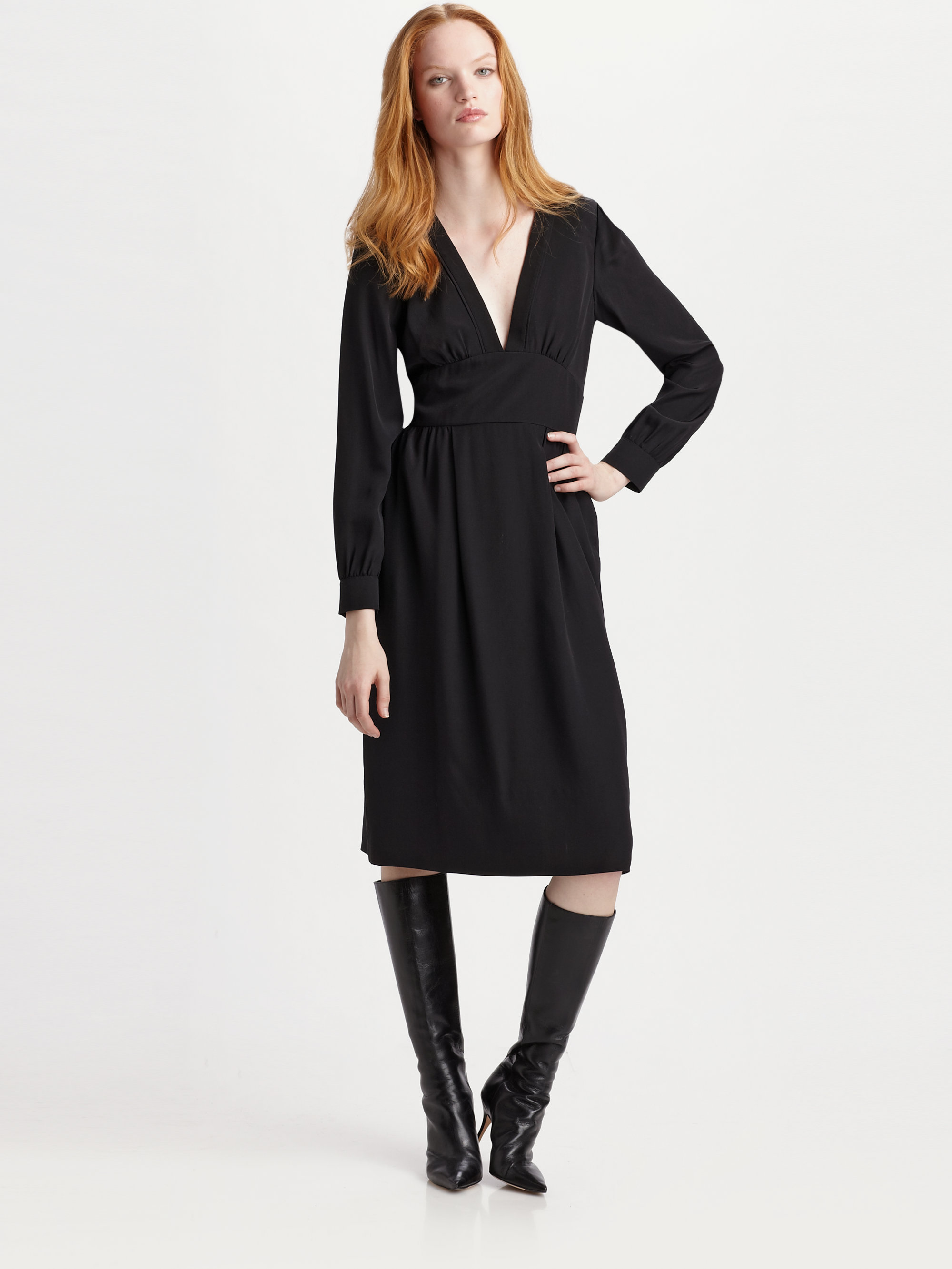 Marc By Marc Jacobs Michaela Silk Dress in Black Lyst