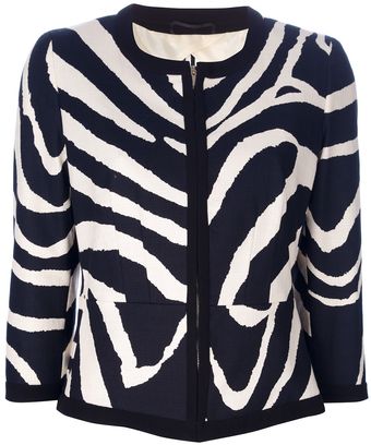 Max Mara Studio Zebra Print Jacket - Lyst