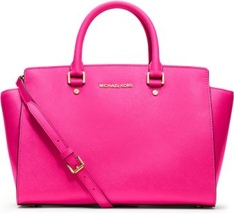 Michael by Michael Kors Large Selma Topzip Satchel - Lyst