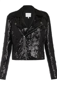 Pierre Balmain Chiodo Sequin Biker Jacket - Lyst