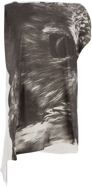 Rogue Printed Asymmetric Tshirt - Lyst
