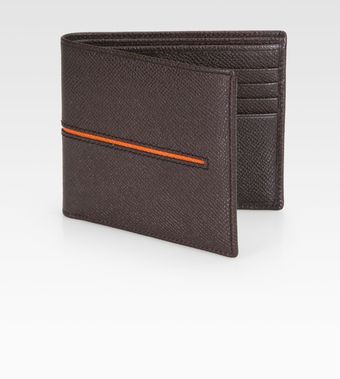 Tod's Leather Stripe Wallet - Lyst