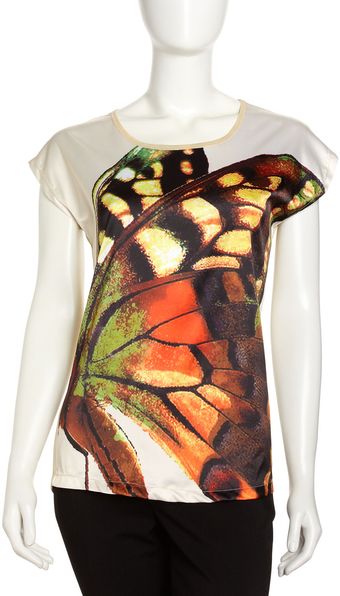 Alberto Makali Butterfly Front Tee - Lyst