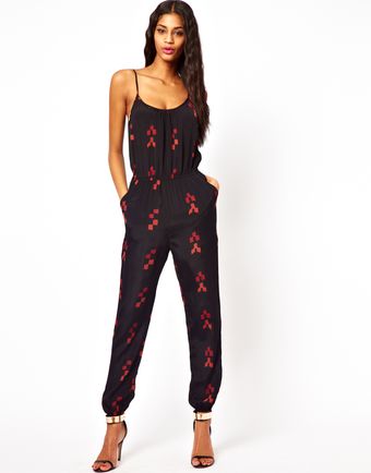 ASOS Collection ]Jumpsuit in Aztec Print - Lyst
