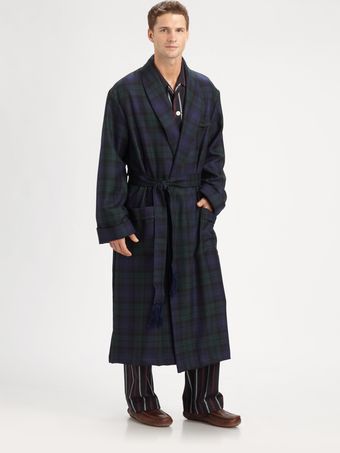 Derek Rose Shawl Collar Robe - Lyst