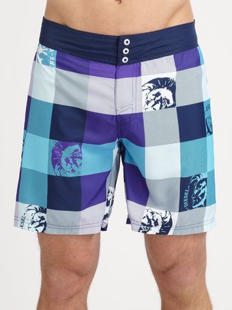 Diesel Madras Swim Boxers - Lyst