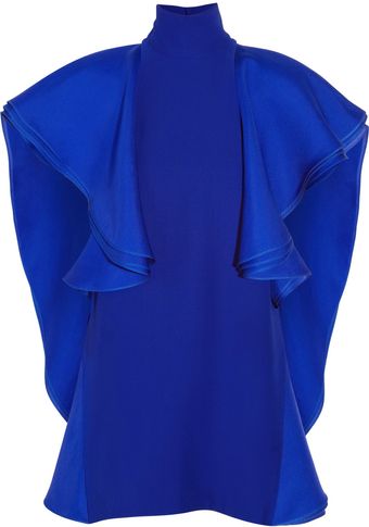 Gucci Ruffled Silk crepe Tunic - Lyst