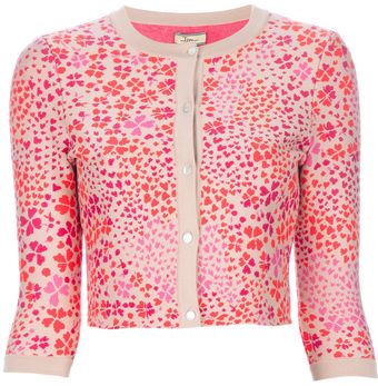 Issa Intarsia Knit Cardigan - Lyst