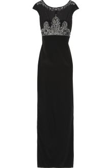 Notte By Marchesa Embellished Silk-Crepe Gown - Lyst