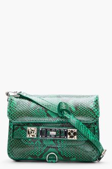 Proenza Schouler Mini Green Pythonskin Ps11 Shoulder Bag - Lyst