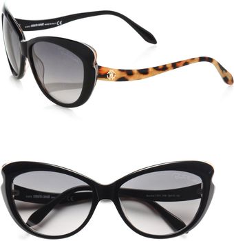 Roberto Cavalli Mururoa Catseye Drop Temple Sunglasses - Lyst