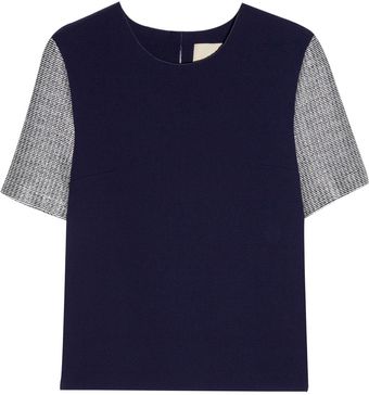 Roksanda Ilincic Otto Wool-Crepe Top - Lyst