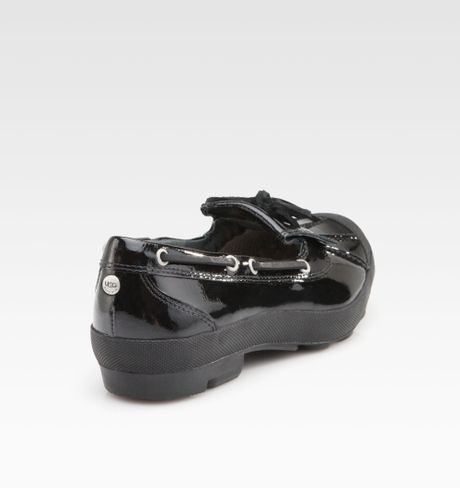 Ugg Ashdale Patent Leather Rain Shoes in Black | Lyst