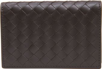 Bottega Veneta Bifold Intrecciato Card Case - Lyst