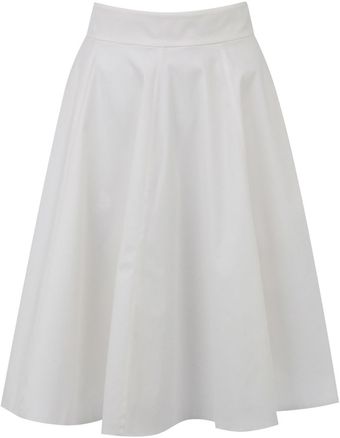 Karen Millen Cotton Skirt - Lyst