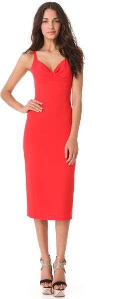 L'Wren Scott Sleeveless Red Dress - Lyst