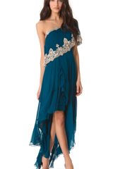 Marchesa One Shoulder Gown