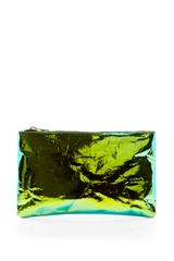 Zilla Green Small Glossy Purse