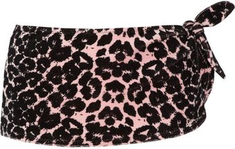 Agent Provocateur Tabby Leopard-Print Toweling Wrap Skirt - Lyst