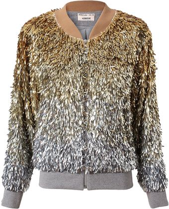 Ashish Tinselled Sequin Bomber Jacket - Lyst