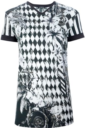 Balmain Printed Tshirt - Lyst