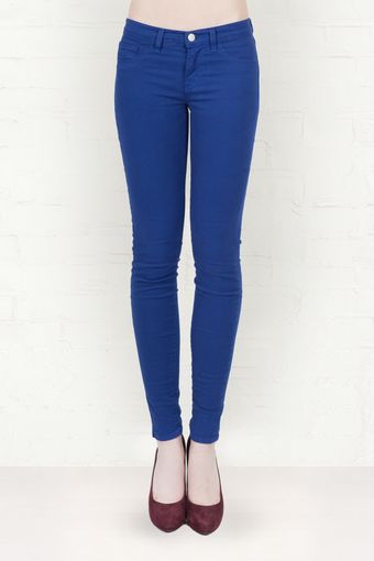 J Brand J Brand 811 Indio Blue Mid Rise Skinny Jeans - Lyst