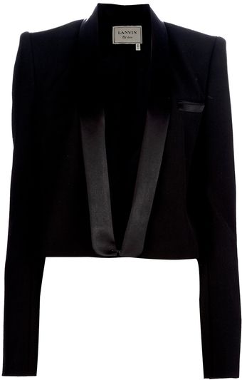 Lanvin Short Tuxedo Jacket - Lyst