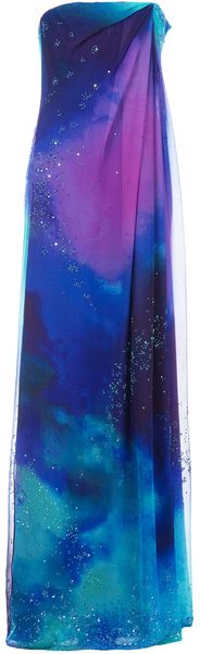 Matthew Williamson Long Tiedye Dress - Lyst