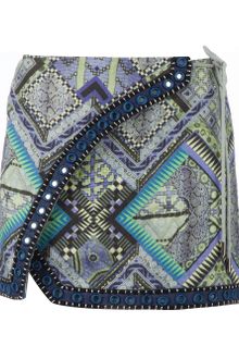 Matthew Williamson Embroidered Mini Skirt - Lyst