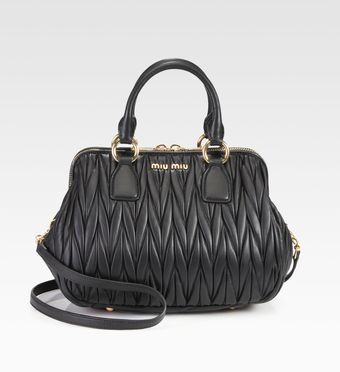 Miu Miu Matelasse Frame Bauletto Satchel - Lyst