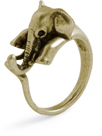 ModCloth Trumpets For Crumpets Ring in Gold - Lyst