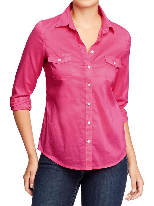 Old Navy Classic Shirts in Pink (in the pink) Lyst