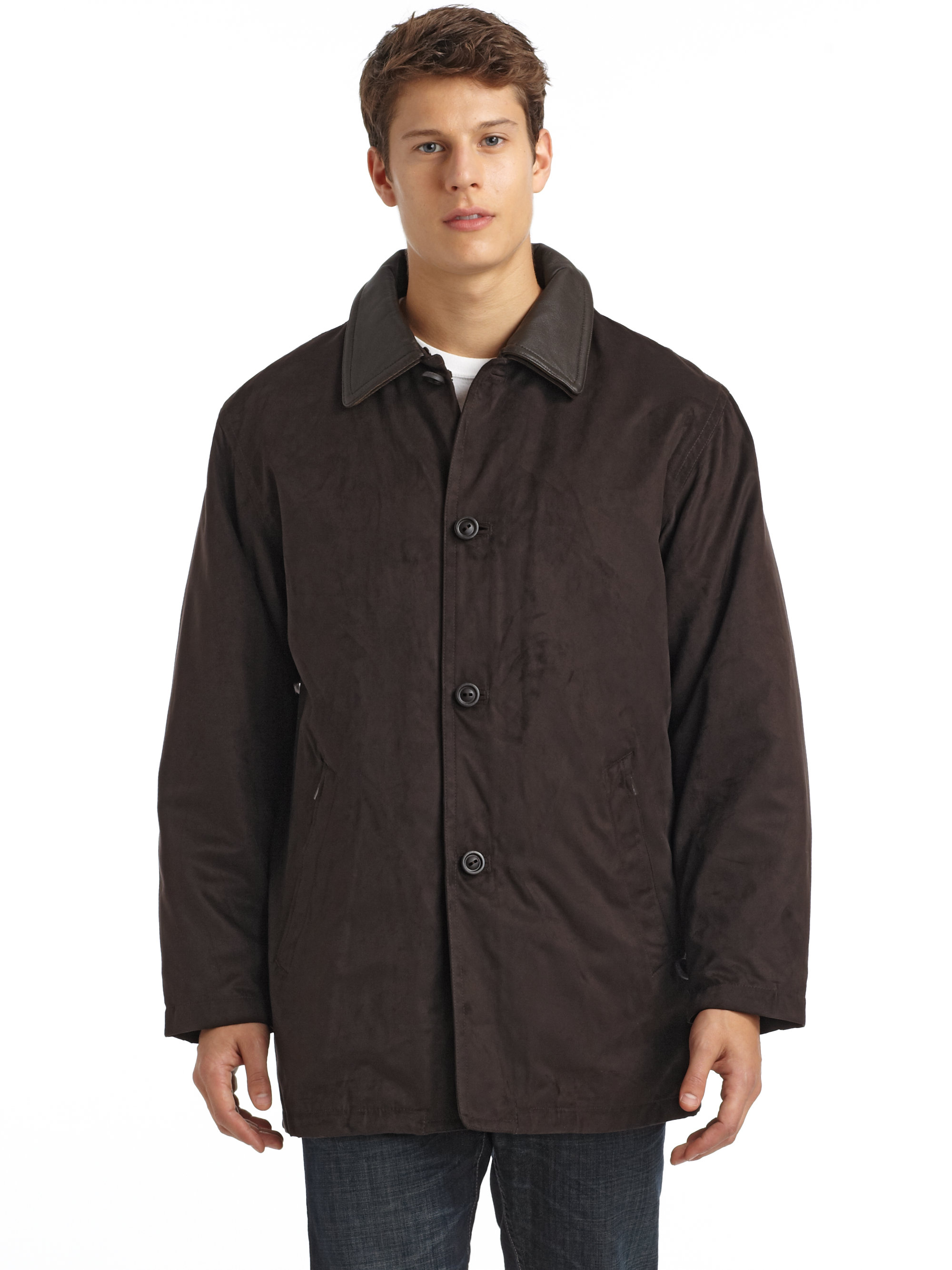 Rainforest Washed Oilcloth Jacket in Brown for Men Lyst