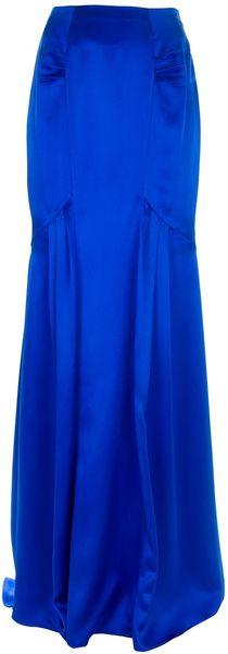 Roberto Cavalli Long Pleated Skirt - Lyst