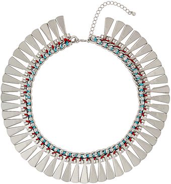 Topshop Woven Shard Collar - Lyst