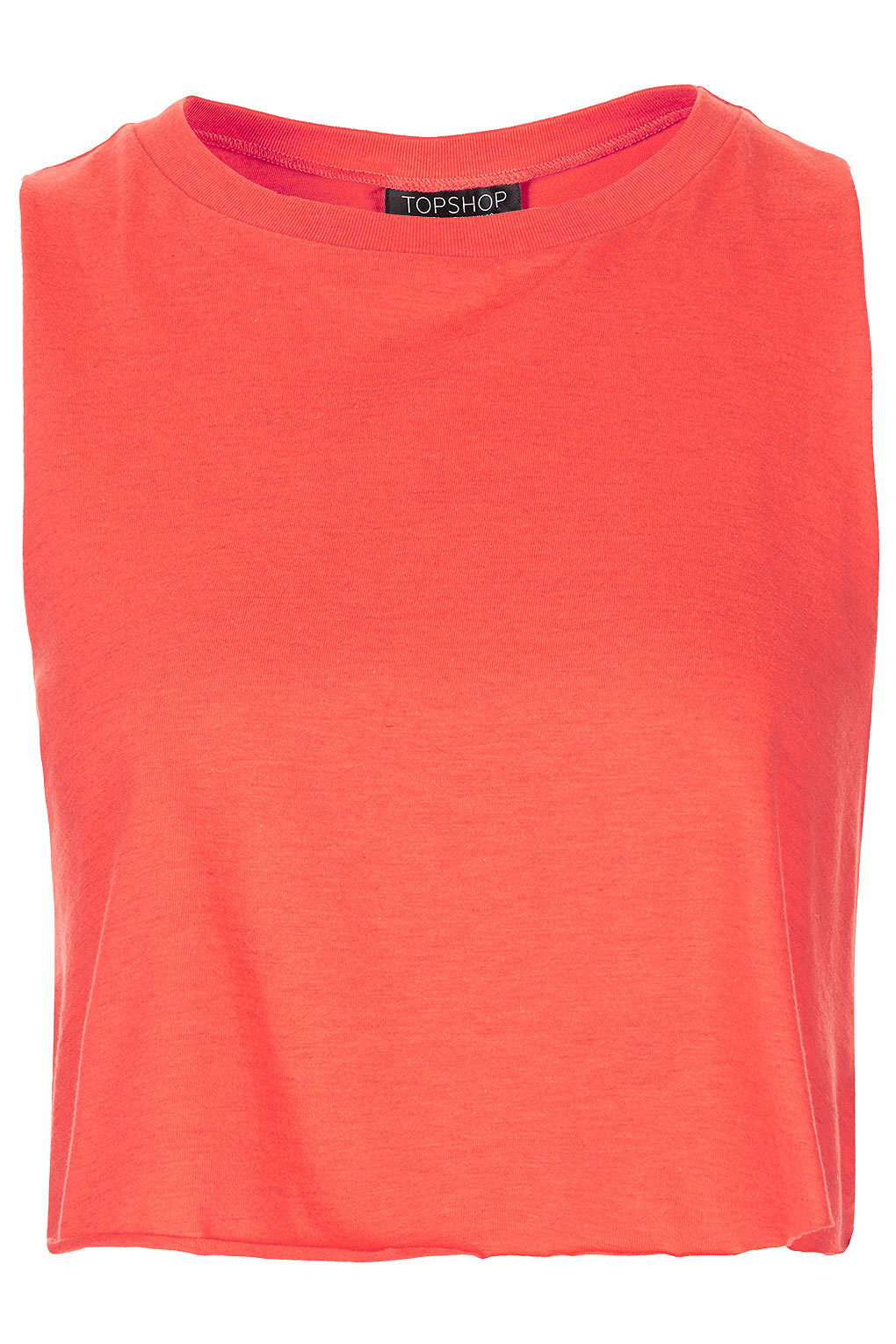 Basic Crop Tank Top in Red Lyst