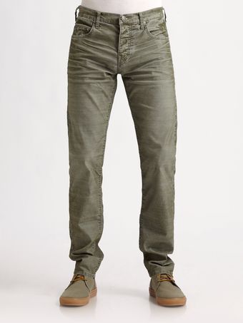 True Religion Slim Fit Fine Corduroy Pants - Lyst